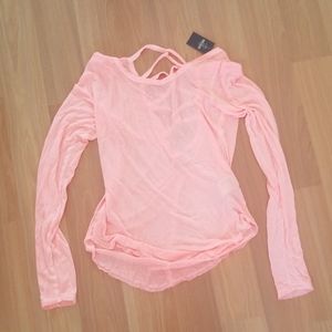 Hollister Long Sleeve Criss Cross Top